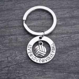 Live Love Volleyball Keychain